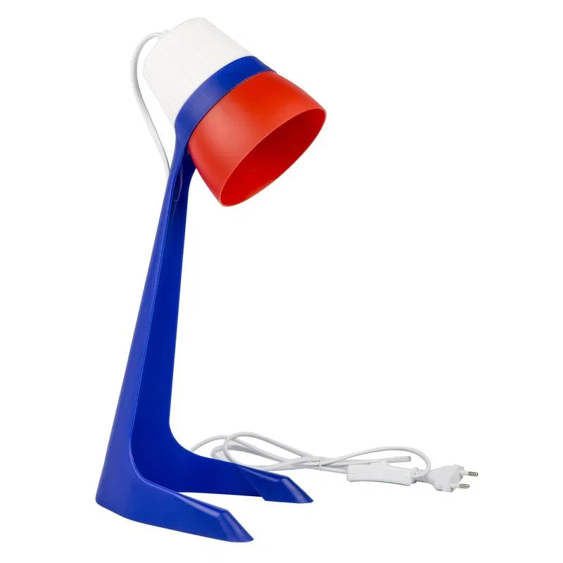 台灯 ULO-K22 D/E14/A WHITE/BLUE/RED 40W 灯头 E14 机械开关 三色 Uniel UL-00010040