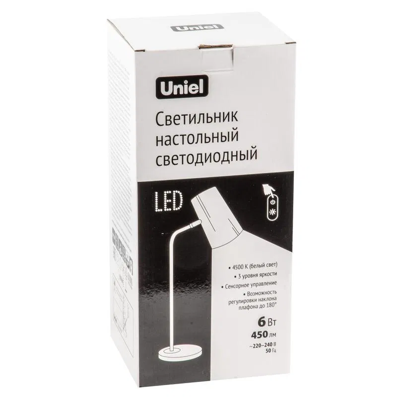 Светильник настольный светодиодный ULM-B600 6W/4500K/DIM RED 6Вт сенсорный выкл. диммер роз. ТМ Uniel UL-00010148