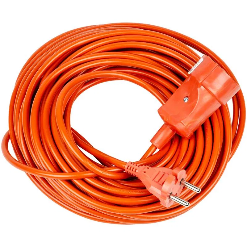 Удлинитель-шнур 1х20м без заземл. 10А YX10-101 /UCK-1N/2x100/20M/O ORANGE ПВС 2х10 оранж. TM Uniel UL-00010794