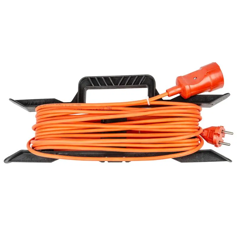 带框架延长线 1x10m 无接地 10A YX10-101 /UCK-1N/2x100/10M/F ORANGE ПВС 2х10 橙色 TM Uniel UL-00010799
