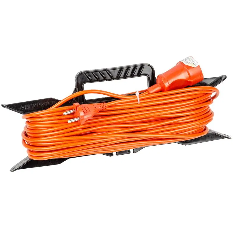 插座延长线框架式 1x30m 无接地 10A YX10-101 /UCK-1N/2x100/30M/F ORANGE ПВС 2х100 橙色 TM Uniel UL-00010801