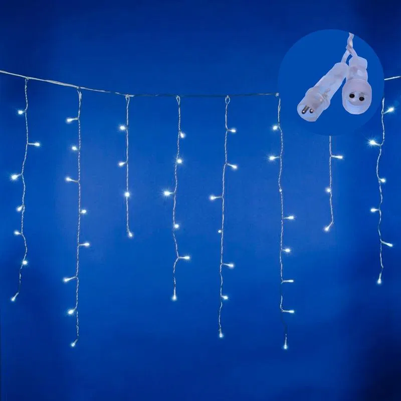 LED Garland "Bakhroma" 25m 440LED white twinkling effect connectable transparent wire Uniel UL-00010885