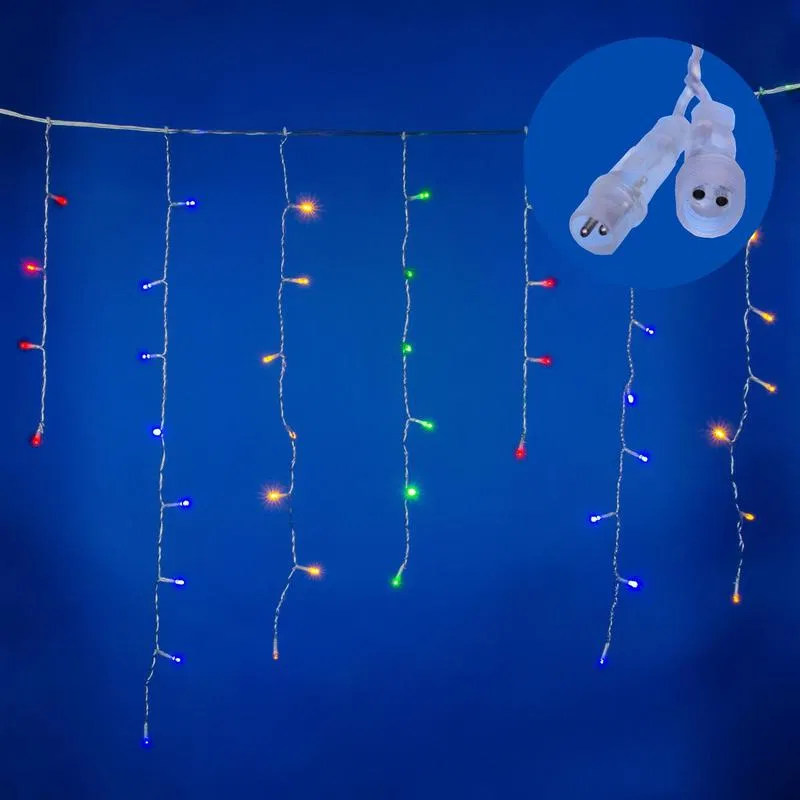 LED Garland "Bahroma" 25m 440LED multicolor. flickering effect connectable transparent wire Uniel UL-00010886