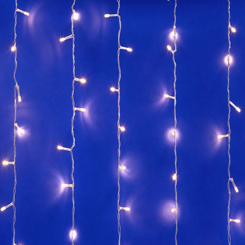 LED帘幕灯 ULD-C1515-100/DTA WARM WHITE IP20TM 1.5х1.5m 100 LED warm white light transparent wire Uniel UL-00010910