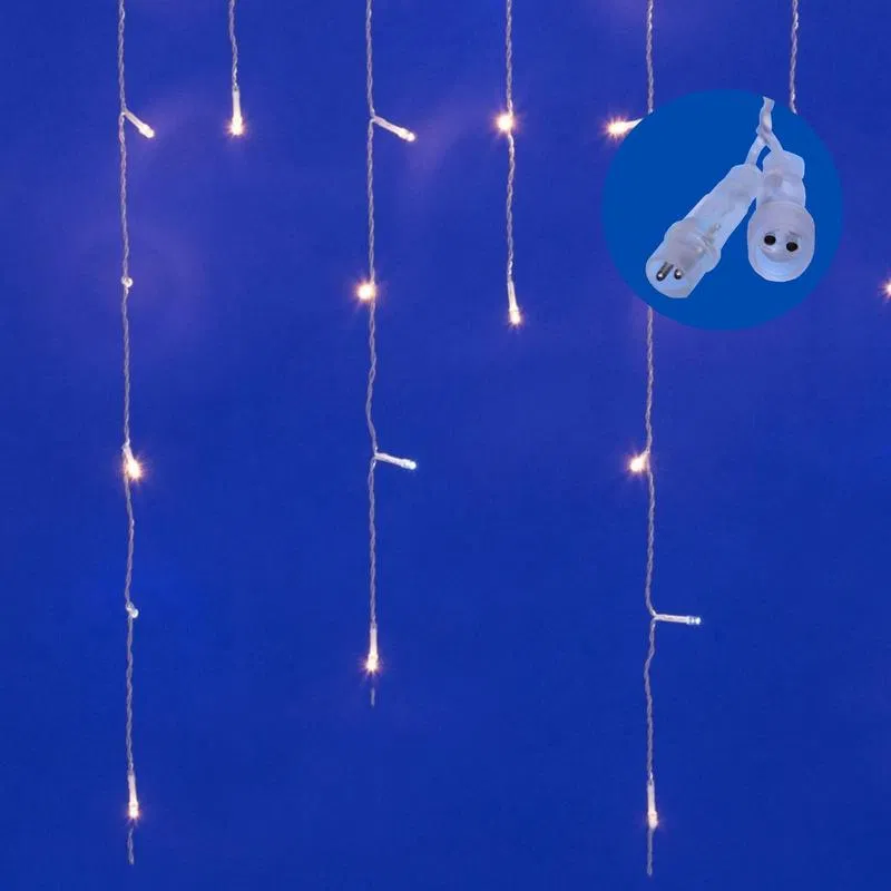 LED Garland "Bakhroma" 25m 440LED warm white/white flickering effect connectable transparent wire Uniel UL-00010938