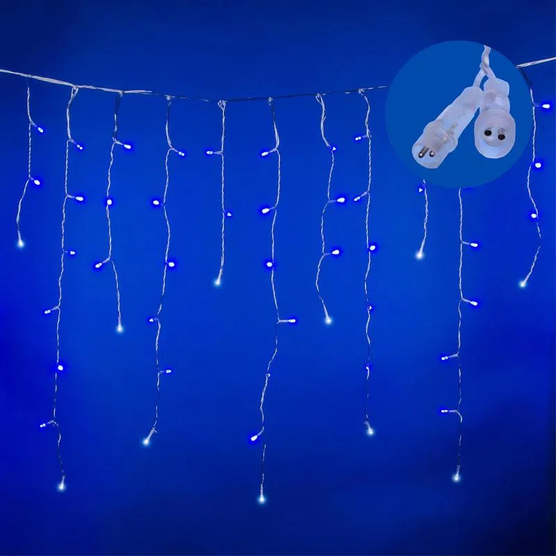 "流苏"LED灯串 25m 440LED 同色/白闪烁效果 可串联 透明线 Uniel UL-00010939