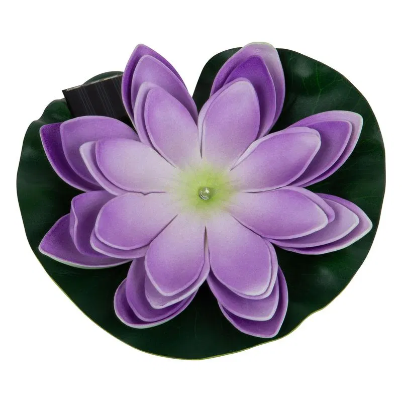 Светильник садовый USL-S-828/PT060 PURPLE WATERLILY IP44 на солнечной батарее "Фиолетовая кувшинка" плавающ. 1 светодиод тепл. бел. свет. Uniel UL-00011601