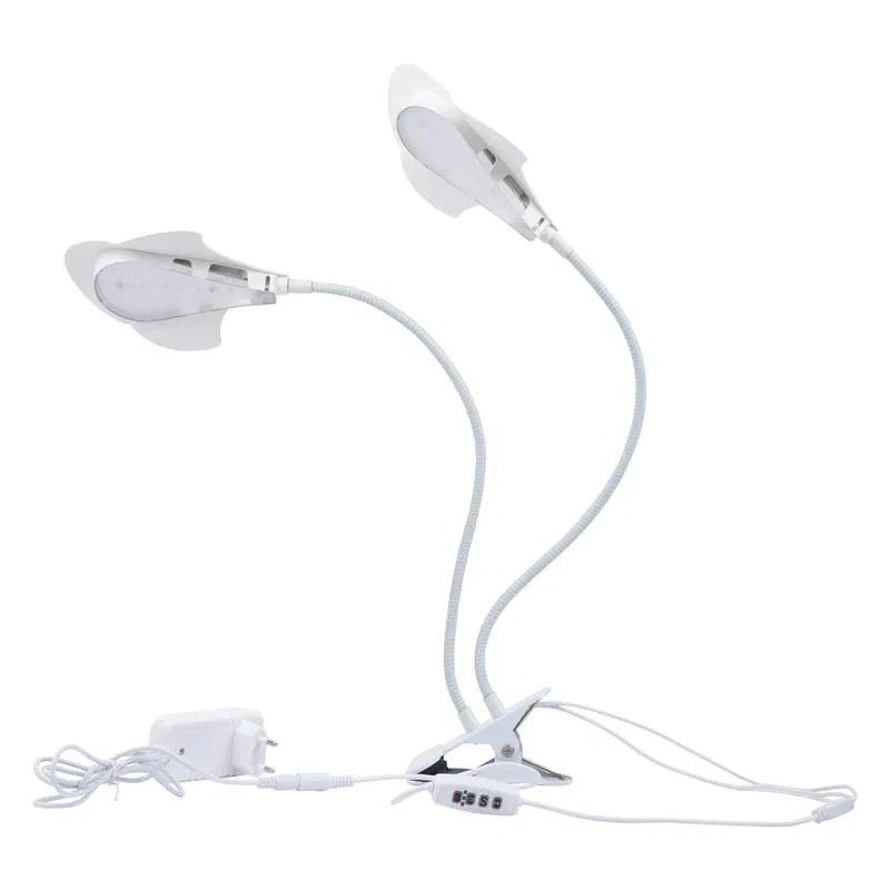 Светильник светодиодный для растений с таймером на прищепке ULT-P35M-15W/SPLE/TM IP40 WHITE LEAF Uniel UL-00012580
