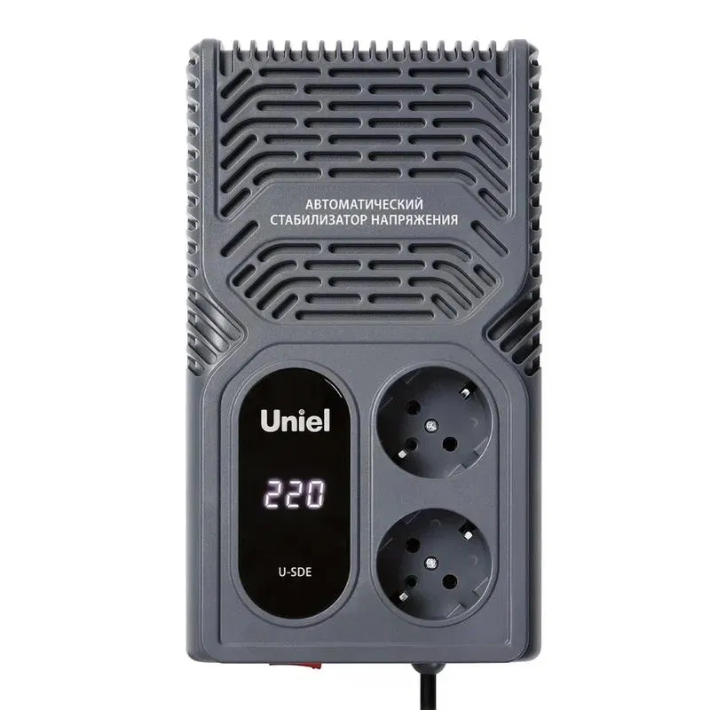 Стабилизатор напряжения U-SDE 1000W 1ф 1кВА настольн. Uniel UL-00012767