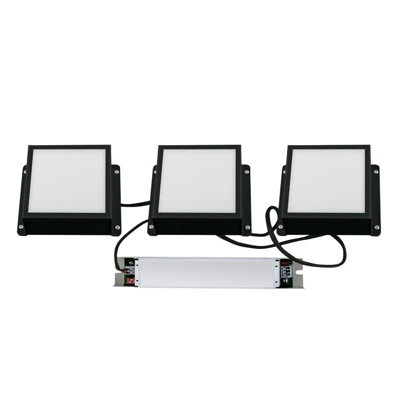 LED吸顶嵌入式灯具 3件套 白光 (4000K) 2100lm 用于100x100mm格栅 黑色外壳 含电源 ULP-1010-20W/4000K IP54 GRILYATO OPAL BLACK KIT03 TM Uniel UL-00012836