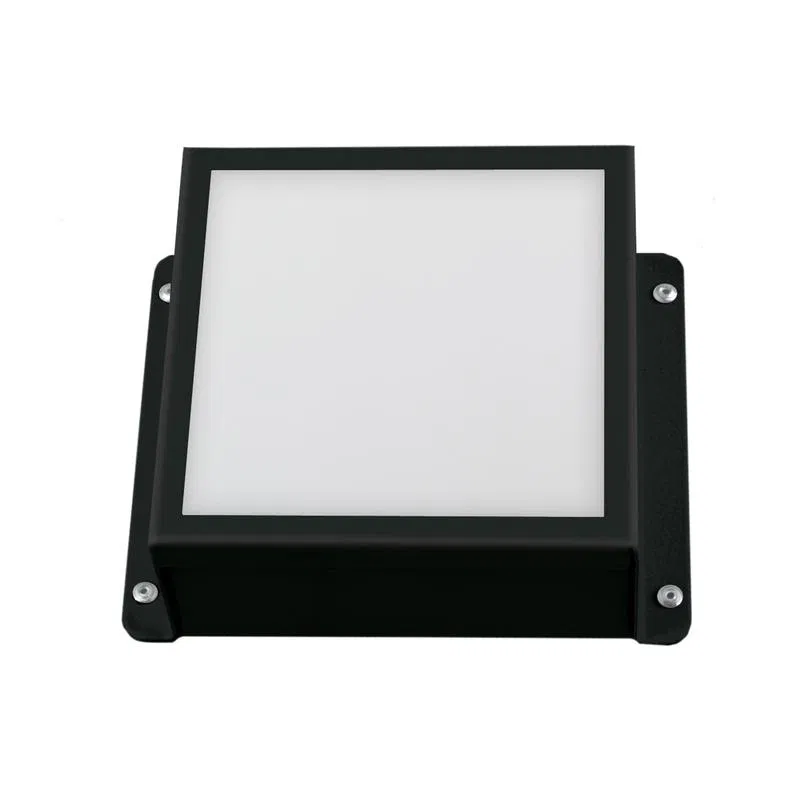 LED ceiling recessed luminaire white light (4000K) 700lm for 100x100mm cells black housing complete with power supply. ULP-1010-7W/4000K IP54 GRILYATO OPAL BLACK TM Uniel UL-00012838