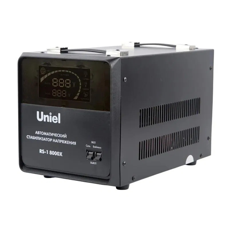 Стабилизатор напряжения RS-1 8000X 8000В.А 1ф релейный напольн. TM Uniel UL-00012859
