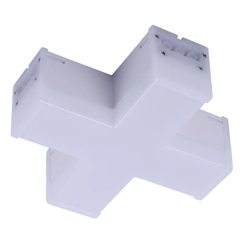 LED luminaire ULO-N11X-12W/6500K IP40 WHITE 12W 6500K IP40 2000lm X-shaped. alum. white TM Uniel UL-00013260