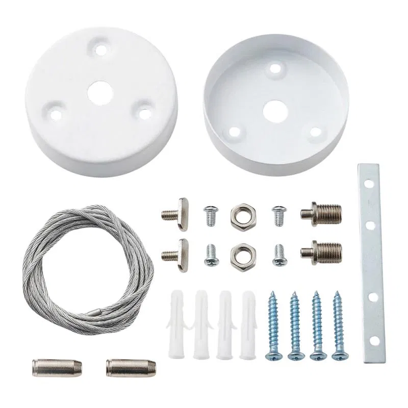 UFL-N10H 1.5M SET WHITE 吊装安装套件，适用于 1.5m 钢丝绳，白色，TM Uniel UL-00013280