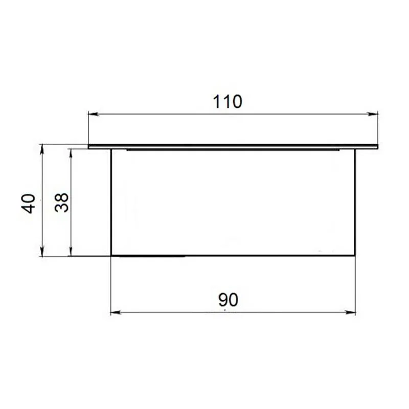 Ceiling recessed LED luminaires with emergency lighting kit of 2pcs white light (4000K) for cells 100x100mm black with driver ULP-1010 14W/4000K/EMG IP40 GRILYATO OPAL BLACK KIT02 TM Uniel UL-00013292