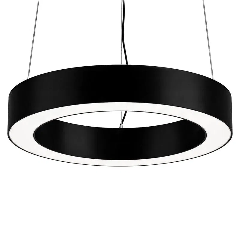 Linear LED pendant luminaire ULO-K18B 20W/4000K/R30 IP40 BLACK ring 30cm white light (4000K) 2200lm alum. black. Uniel UL-00013995