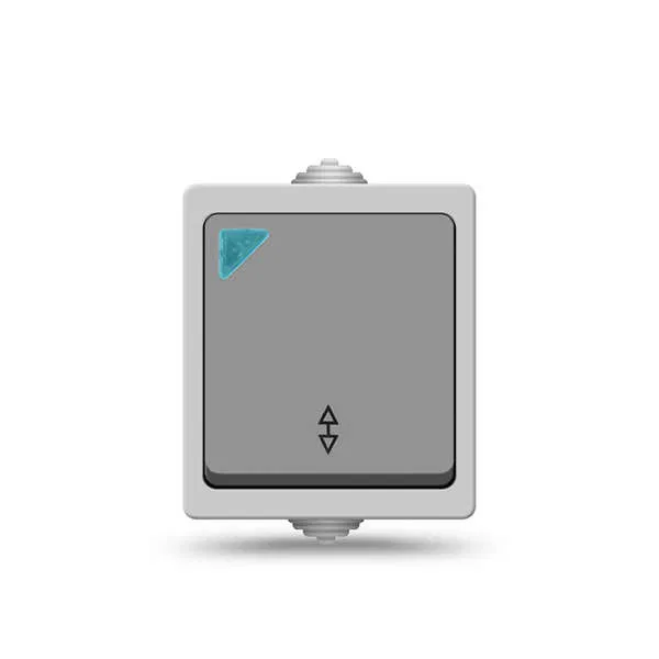 Allegro 单极单向转换开关 IP54 带指示灯 UNIVersal 1277
