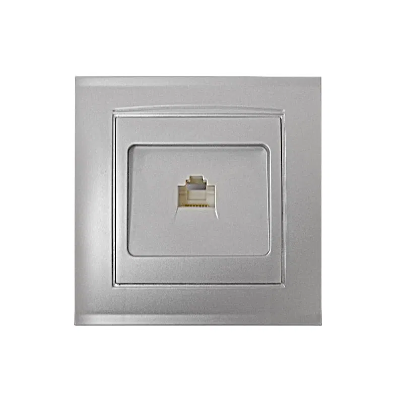 Computer socket 1-m SP Brilliant silver UNIVersal 7949858