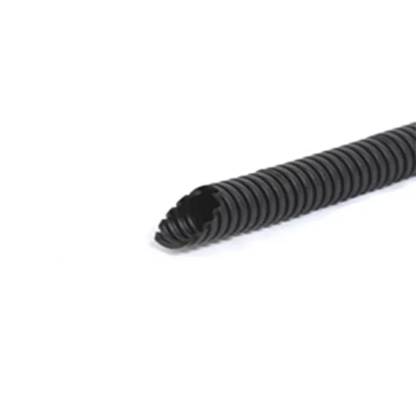 Corrugated HDPE pipe light d25mm with pulling thread black (pkg.50m) Ural Pak GF-1100025-050