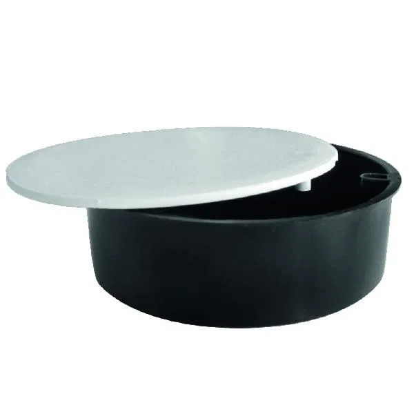 Mounting box U192 d102x30mm cover IP20 white/black Ural Pak KM-500000192-048