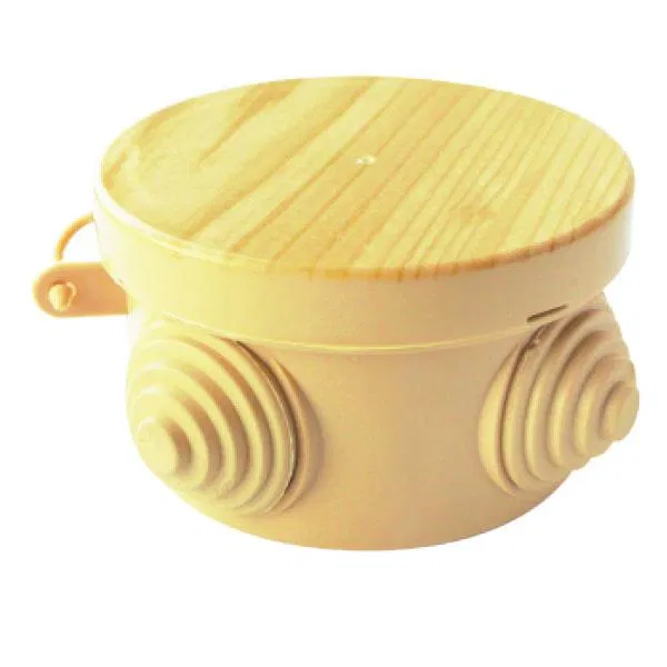 Junction box OP 65x40mm with cable glands light wood Ural Pak KO-81001065-060