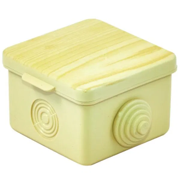接线盒 OP 65x65x50mm 带防水接头 浅木色 Ural Pak КО-81011065-045