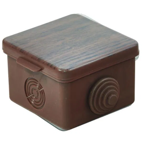 接线盒 OP 65x65x50mm 带密封接头 深色 木材 Ural Pak КО-91018065-045
