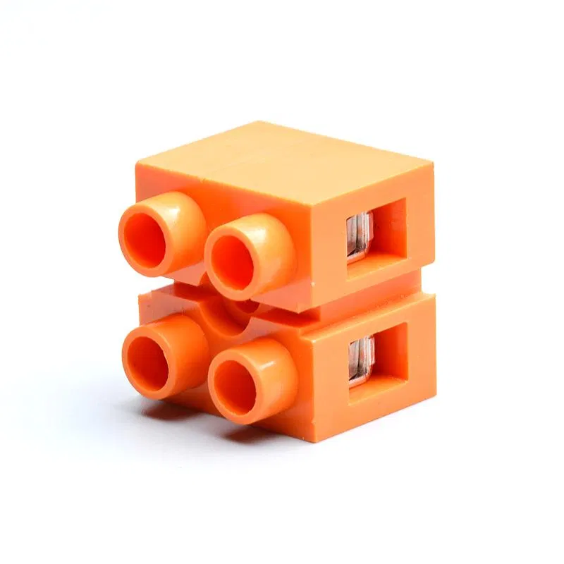 4点连接接线端子 2p 额定截面积 0.5-6mm² (600V 36A) 橙色 UTL JUT4B-4/2-OR