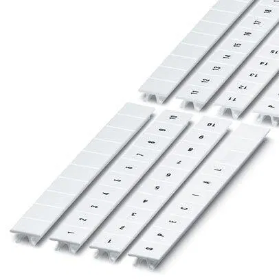 Strip with marking tags (10pcs) sym. 21-30 for terminals 10mm2 white UTL ZB10 21-30