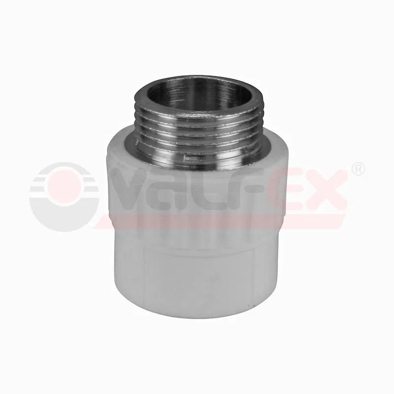 Муфта переходная с наружной резьбой 20х1/2дюйм (150/30) сер. VALFEX 10130020Г