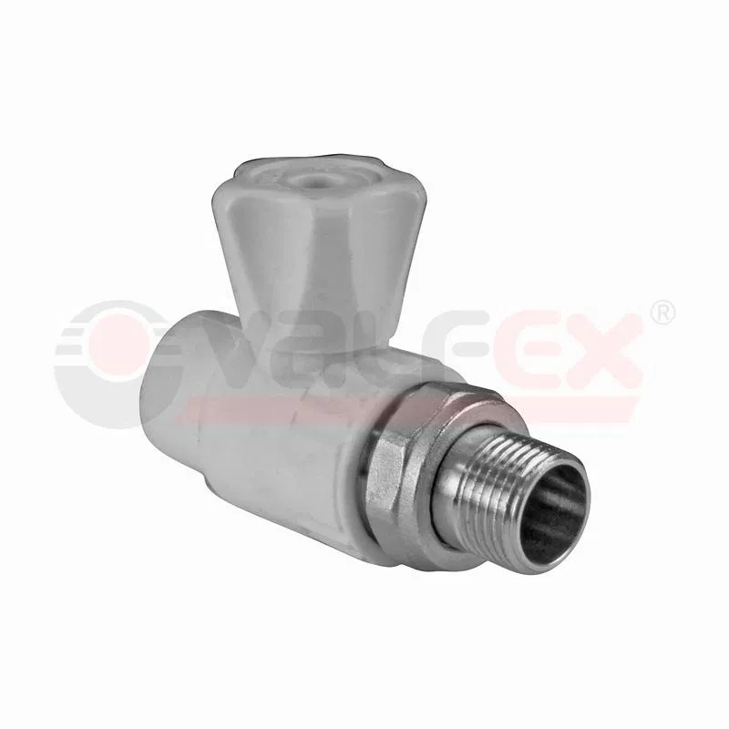 Кран шаровой для радиатора прямой 25х1/2дюйм (50/10) сер. VALFEX 10149125Г