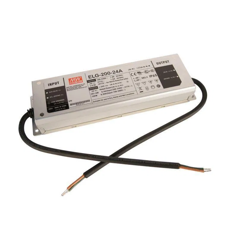 Драйвер для светодиодной ленты Meanwell ELG-150-24A 150Вт 24В IP65 219х63х35.5мм VARTON