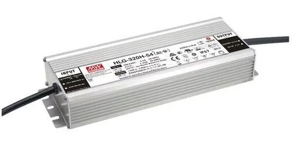 Драйвер 320Вт 24В для светодиодной ленты Meanwell HLG-320H-24 IP67 252х90х43.8мм VARTON HLG-320H-24