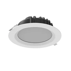 Светильник светодиодный DL-01 40Вт 3000К IP54 3500лм 230х81 кругл. встраив. матов. бел. RAL9010 VARTON V1-R0-00084-10000-4404030