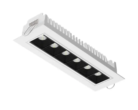 Светодиодный светильник"ВАРТОН" DL-STELLAR встраиваемый поворотный 199x62x45mm 15W 3000K 34° белый