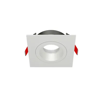 Frame for modular luminaire FLEX 50 09 110x110x45 square recessed swivel RAL9010 VARTON V1-R0-00435-10004-2000000