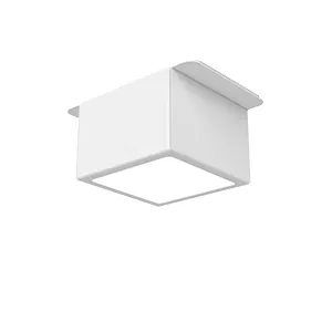 Светильник светодиодный DL-Grill 10Вт 3000К 60х60х60мм встраив. для потолка Грильято 75х75мм с шир. ламели 15мм RAL9003 бел. муар VARTON V1-R0-01807-10000-4001030