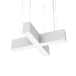 X-line X-образ LED灯 30W 3000K 532x500x100mm RAL9003 白色磨砂 搭配乳白扩散罩及侧盖 (4个) VARTON V1-R0-1XX23-02OP0-4003030