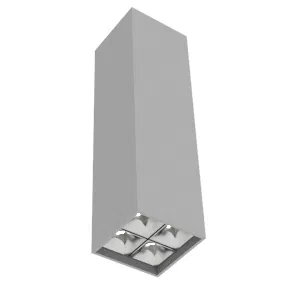 Светильник светодиодный DL-Box Reflect Multi 2х2 14Вт 4000К 80х80х300 накладной 24град. RAL7045 сер. муар диммер DALI VARTON V1-R0-70255-20D20-2001440
