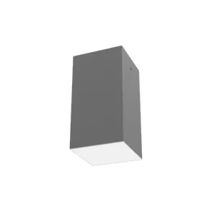 Светильник светодиодный DL-Box 12Вт 4000К 90х90х170 накладной RAL7045 сер. муар с опаловым рассеив. VARTON V1-R0-70817-20000-2001240