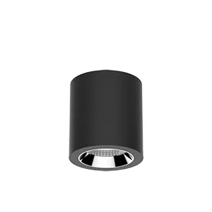 LED luminaire DL-02 Tube 12W 4000K 160x150mm 35deg. surface mounted RAL9005 black moiré VARTON V1-R0-90114-20000-2001240