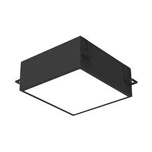 Светильник светодиодный DL-Grill для потолка Грильято 200х200 15Вт 4000К 186х186х75 IP40 встраив. RAL9005 черн. муар диммер DALI VARTON V1-R0-90810-10D01-4001540