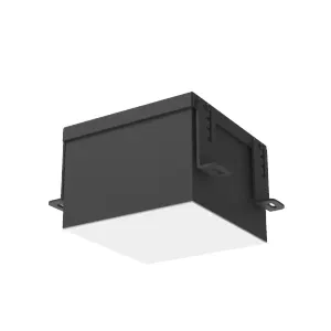 Светильник светодиодный DL-Grill CRI90 для потолка Грильято 150х150мм 18Вт 4000К 140х140х100мм IP54 встраив. RAL9005 черн. муар диммер DALI VARTON V1-R0-91809-10D01-5401840
