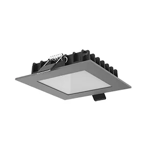 LED灯 DL-03 12W 3000K IP44 110x110x25 方形。嵌入式 磨砂 灰 RAL7045 VARTON V1-R0-H0354-10000-4401230