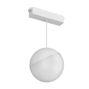 Светильник светодиодный Sphere d100 для магнитной системы Galakti 122x100x223 6Вт 3000К CRI>93 трековый подвесной бел. VARTON V1-R1-07007-93000-2000630