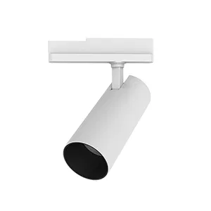 Светильник светодиодный TT-Vivo TrueBright 30Вт 4000К 196х265х85 угол 20град. трек CRI 92 бел. муар RAL9010 диммер DALI VARTON V1-R1-Y0519-90D13-2003040