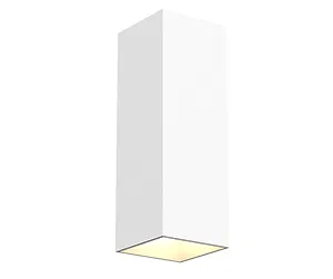 LED luminaire WL-Cube 10W 3000K IP54 80x80x230 angle 60deg. wall-mounted matt. white RAL9010 VARTON V1-R5-Y0513-21000-5401030