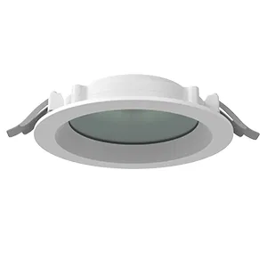 Светильник светодиодный DL-01 Pro 160мм 20Вт 4000К 176x51мм IP65/40 круглый встраив. RAL9003 бел. муар с защитным силикатным стеклом диммер DALI VARTON V1-RF-00183-GLD01-6502040