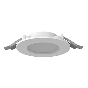 Светильник светодиодный DL-01 Slim 100мм 8Вт 4000К CRI90 120х37мм IP65/40 аварийный автономный постоянного действия рассеив. опал RAL9003 бел. муар VARTON V1-RF-0R011-10A00-6500840