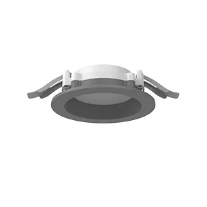 Светильник светодиодный DL-01 Pro 100мм 8Вт 3000К 120х49мм IP65/40 круглый встраив. с опаловым рассеив. RAL7045 сер. муар диммер DALI VARTON V1-RF-70111-10D01-6500830